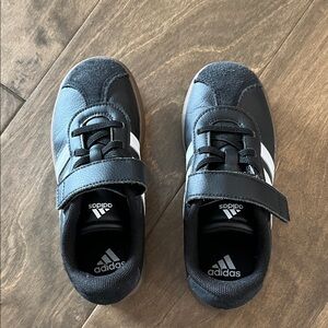 Adidas Kids Black and White Sneakers